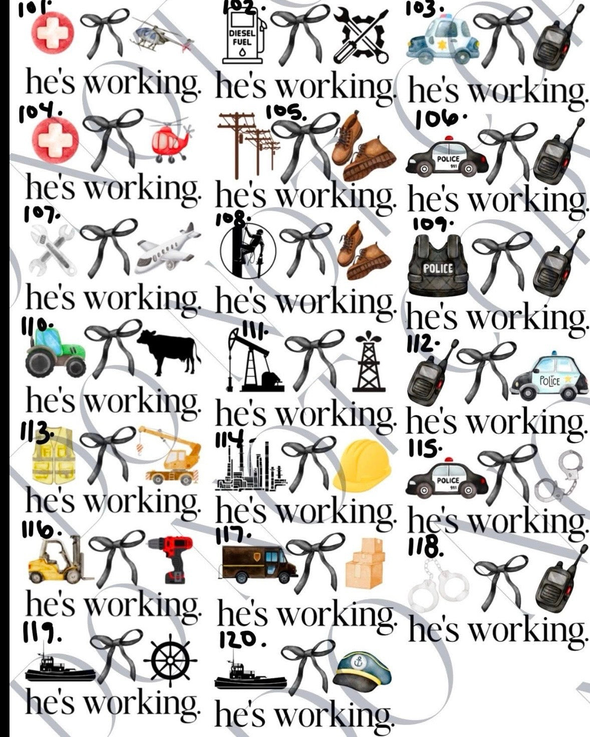 HES WORKING