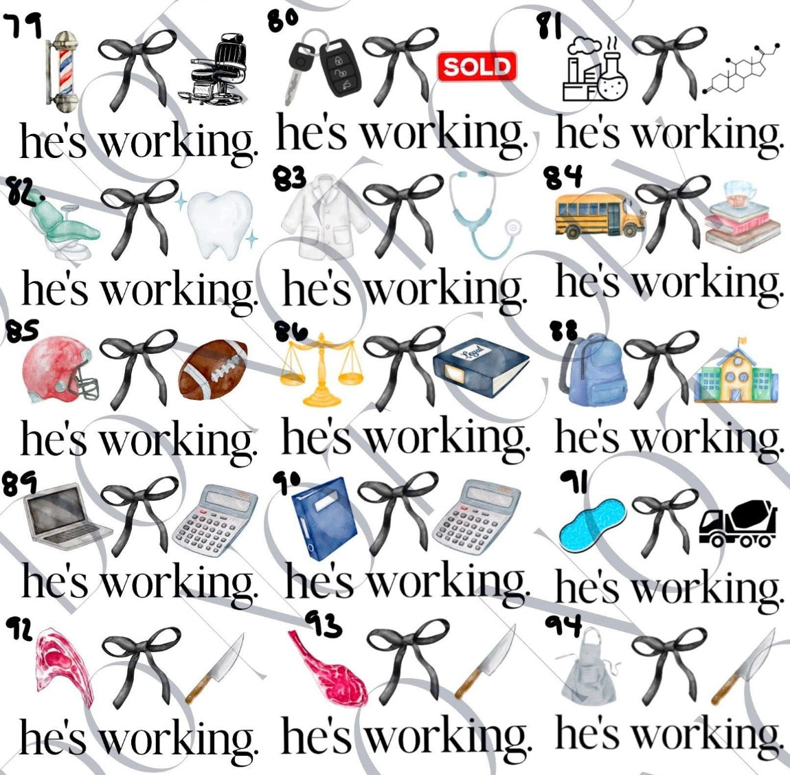 HES WORKING