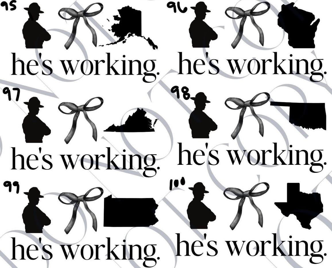 HES WORKING
