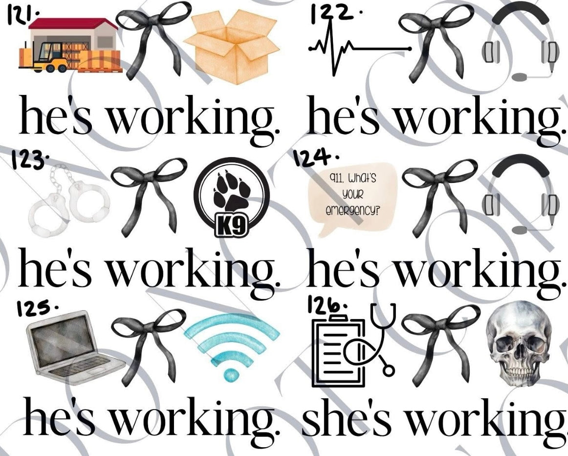 HES WORKING