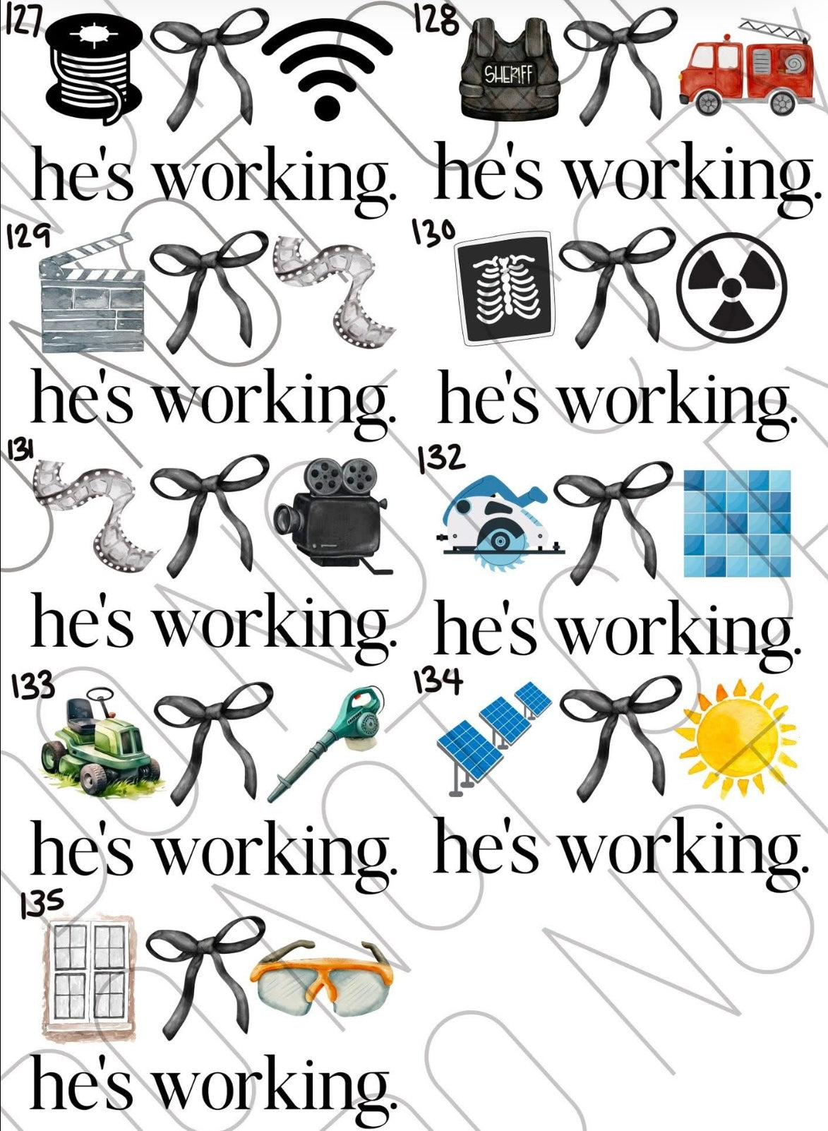 HES WORKING