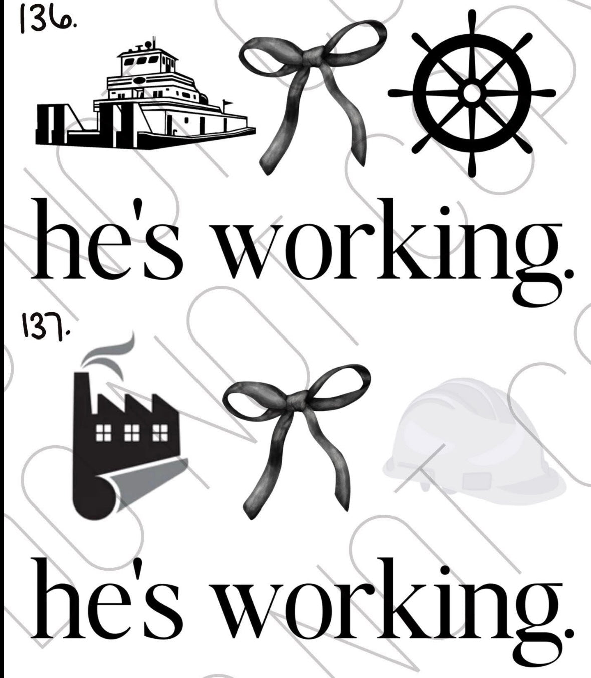 HES WORKING